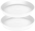 2 Pack of Bird Bath Bowl 12", 1.6" Depth, 10 12 inch Birdbath Bowls Dish Only for The Garden, Large Plant Saucer (12", Creamy White)