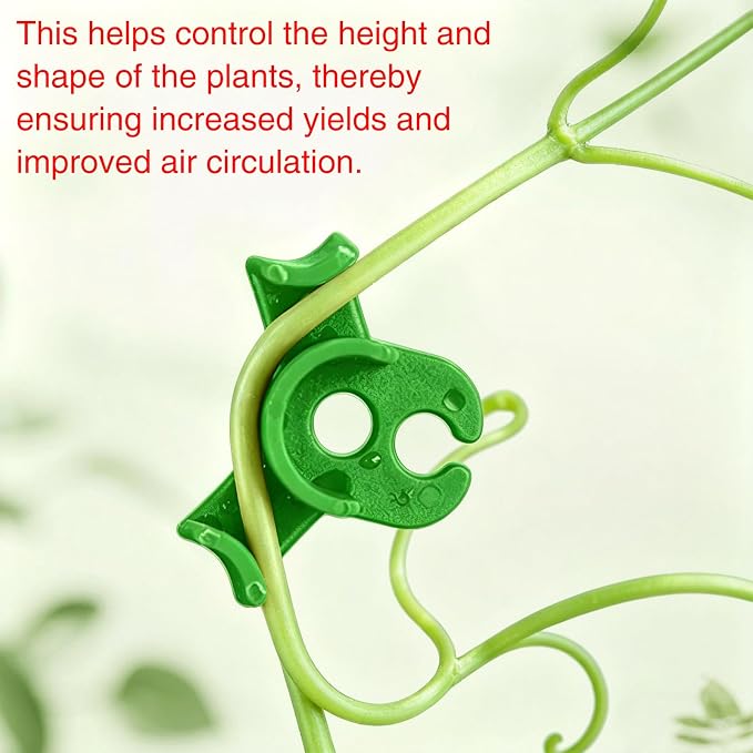 150PCS Plant Training Clips,90 Degrees Bud Trainer Clips Low Stress Training Clips Plant Stem Support Bud Bender for Flowers, Vegetables, Plant Gardening - Red and Green