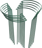 HiGift 10 Pack Peony Cages and Supports, 10" (W) x 16"(H) Plant Support, Heavy Duty Metal Plant Support Stake for Indoor Plants Half Round Garden Stakes Plant Support Ring for Hydrangea,Flower Outdoor