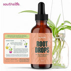 Root Drops - Liquid Rooting Vitamins | Fast Propagation, Stronger Roots, Less Shock | Works in Water, Soil, Leca, Moss | for All Indoor Houseplants Like Pothos, Monstera, Philodendron (4 oz)