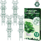 Plant Trellis for Potted Plants 12 Pack Stackable Indoor Outdoor Climbing Houseplant Support with Garden Wire for Pothos Hoya Ivy Flower