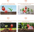 UNIWA Soil Moisture Meter, Plant Moisture Meter, Soil Hygrometer Sensor for Gardening, Farming, Indoor, and Outdoor Plants, Plant Water Monitor Gardening Gifts, No Batteries Required, 2-Pack
