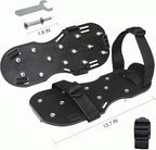 Lawn Aerator Shoes with Adjustable Straps - for Lawn Aeration or as Screed Shoes - Lawn Aerator Shoes as Perfect Aerator Lawn Tool - Large