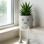 Cute Artificial Fake Plants Mini Succulents in Pots for Desk Decorations Bathroom Kitchen Desk Shelf Potted Plants Office Windowsill Faux Small Plants Decor Accessories 1PC