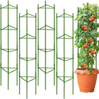 63Inch Tomato Cage for Garden Plant Support, 4Pack Adjustable Tall Tomato Cages Garden Stakes, Tomato Trellis for Pots, Tomato Cage Plant Trellis for Raised Garden Bed Climbing Plants Flowers