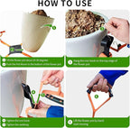 Potted Plant Mover，Plant Lifting Straps for Garden Flower Pots, Planters，Rocks, Trees，Easily Lift and Move Heavy Items Up to 250 Pounds, Large Size,Orange，Patent Pending