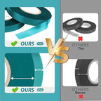 Garden Tie Tape 0.45" 290 Ft, Stretch Tie Tape Roll, Sturdy Plant Ribbon Garden Green PVC Plastic Stake Gardening Tools for Indoor Outdoor Patio Plant Use