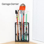 UU-Major Garden Tool Organizer,Yard Tool Rack Heavy Duty,Free Standing for Garage Corner,Garage Organization,Garage Organizers and Storage,Garden Tool Holder for Lawn,Shed,Outdoor,Metal