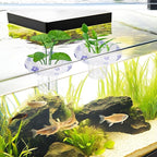 4 PCS Floating Aquarium Plant Holder, Plastic Fish Tank Basket with Floating Rings, Aquatic Pot for Fish Tank Aquaponic Plant Cultivation and Aquascape Decorations