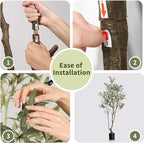Faux Olive Tree 5.5ft(66in) Tall Artificial Plant Indoor Decor Realistic Potted Fake Modern Greenery with Natural Wood Branches and Green Leaves for Living Room,Bedroom,Christmas Holiday Decor