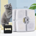 Cat Water Fountain Filters, 16 Pack Replacement Filter Fit for Top Square 84oz/2.5L Cat Pet Fountain, 3 Filtration System.Not compatible with 95oz/2.8L Pet Fountain