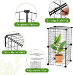 CIEOVO Plant Protectors from Animals, Heavy Duty Metal Plant Cages, 12"x12" Chicken Wire Cloche for Plants Wire Plant Covers Garden Protection Garden Plant Cloche, Chicken Wire Cloche Plant Protector