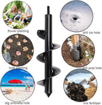 SYITCUN Auger Drill Bit for Planting - 3"X12" Heavy-Duty Garden Auger Spiral Drill Bit - Bulb Planter Tool & Auger Post Hole Digger - 3/8" Hex Drive Drill