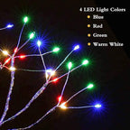 PXBNIUYA 20" 108 LED Tabletop Bonsai Tree Light, Sparkly Fairy Spirit Tree Lights, Battery/USB Operated, DIY Artificial Tree Lamp for Bedroom Desktop Christmas Indoor Decoration Lights (Colorful)