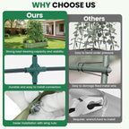 Galvanized Raised Garden Bed with Arched Trellis | 6x3x1FT Metal Raised Garden Beds Outdoor for Gardening Climbing Plant | Planter Box Outdoor with Gloves for Vegetable Flower, OliveGreen