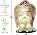 Angel Figurines, Outdoor Angel Statues for Garden, Solar Statues Outdoor Decorations for Patio Patio Lawn Yard Balcony, Garden Mom Gift