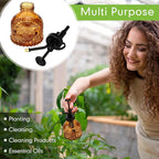 Zopeal 8 Pcs Glass Plant Mister Spray Bottle 200ml Vintage Plant Spritzer Multicolor Succulent Watering Bottle Watering Can 6.4'' with Plastic Top Pumps for Indoor Outdoor Garden Plants(Black)