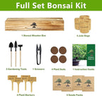 Bonsai Tree Kit, Bonsai Starter Kit with Seeds & Tools, Tree Live Plants Indoor, Gardening Gifts for Women Men Mom Father Plant Lover, Birthday Gifts for Women