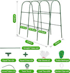 2Pack Cucumber Trellis for Raised Garden Bed, U-Shape Plant Support Metel Trellis for Climbing Plants Arch Trellis with Netting for Cucumbers,Tomatoes,Vine Climbing Plant(47.2''X32''x47.2''(LxWxH))