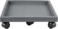 16.5 Inch Square Rolling Plant Caddy Saucer with Wheels, Heavy Duty Wheeled Planter Stand for Potted Plant, Coaster Roller Base Tray with Casters, Flower Pot Dolly Holder for Indoor Outdoor