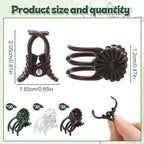 90Pcs Orchid Clips for Plants Support Plant Orchid Support Clips Portable Cute Vine Clip for Support Garden Plant Flower Vine, Mix Color