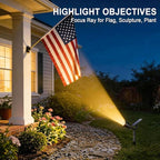 WELALO Solar Spot Lights Outdoor Waterproof IP65, 6 Pack 4 Lighting Modes Solar Powered Landscape Spotlights with Auto On/Off, Solar Garden Christmas Yard Pathway Wall Lights for Outside, Warm White