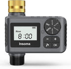 Sprinkler Timer with Brass Swivel, Programmable Water Timer for Outdoor Garden Hose, Hose Timers with Rain Delay/Manual/Auto Mode, Drip Irrigation and Lawn Watering System, 1 Outlet