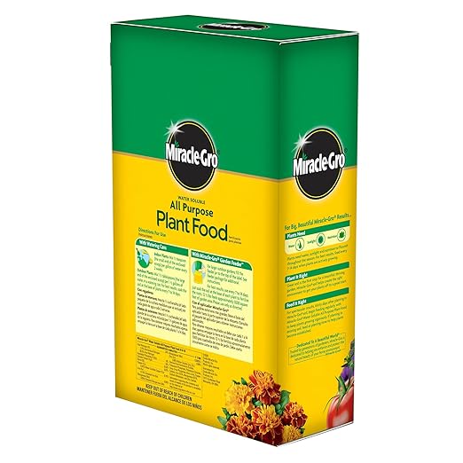 Miracle-Gro Water Soluble All Purpose Plant Food - Fertilizer for All Indoor or Outdoor Plants Including Roses, Flowers, Vegetables, Houseplants, Trees, and Shrubs, 12.5 lbs.
