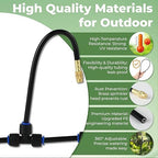 230FT Drip Irrigation System for Garden: 40 Nozzles 1/4" PE Tubing Automatic Watering Kit Adjustable Misting Sprinkler Mister Hose for Water Plants Tape Raised Beds Lawn Outdoor Yard Greenhouse