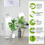 Grow Lights for Indoor Plants, 80 LEDs Full Spectrum Plant Lights for Indoor Growing with 2 Mounting Options, 6/12/16H Timer, 3 Spectrum Modes, 9.8"-37" Height Adjustable Grow Lamp, 2 Pack