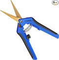 VIVOSUN 6-Pack 6.5 Inch Gardening Scissors Hand Pruner Pruning Shear with Titanium Coated Curved Precision Blades