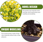 Cabilock Artificial Bonsai Tree Faux Potted Plant Realistic Simulation for Home Office Desk Decor Low Maintenance Greenery 5.12X10.63X11.81 Inches