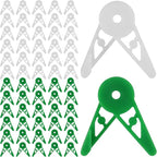 KEILEOHO 120 PCS 360 Degree Adjustable Plant Clips, Plant Branches Bender Stem Trainer Clips, Plant Low Stress Training Clips for Low Stress Training Plant Stem Support, White and Green