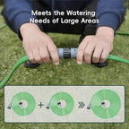 50 FT Sprinkler Soaker Hose for Garden Lawn Effortless Watering, Heavy-Duty No-Kink Irrigation Hose with Holes, More Energy Efficient Irrigation Systems, Ideal for Gardens, Yards