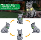 Solar Garden Statues Dog with Succulent and LED Lights Birthday Gifts for Women Mom Grandma Solar Outdoor Dog Decor for Outside,Outdoor Solar Lights for Yard, Garden and Patio, Unique Gift for Women