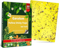 Garutom 30-Pack Dual-Sided Yellow Sticky Traps for Flying Plant Insect Such as Fungus Gnats, Whiteflies, Aphids, Leafminers, etc (6x8 Inches, Included 30pcs Twist Ties)