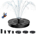 AMZtime 1.4W Solar Fountain with 4 Fixed Rods, 2026 Solar Fountain Pump with Upgraded Solar Panels, Solar Powered Floating Water Fountain Pump for Bird Bath, Garden, Ponds, Fish Tank and Outdoor