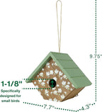 Wild Wings Decorative Wren House Springwood Daisy, Green