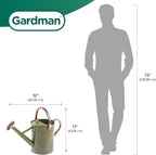 Gardman R34882 1 Gallon Watering Can, Tweed Green