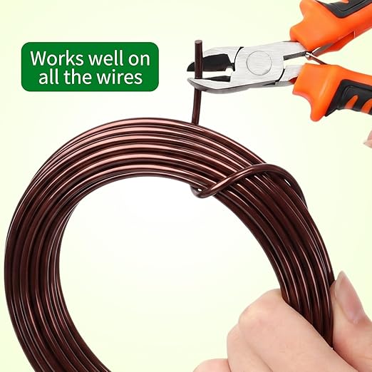Mudder 5 Roll Aluminum Bonsai Training Wire Tree 160 Feet Total with Bonsai Wire Cutter Anodized Training for Holding Branches Small Trunks(2/2.5/3/4/6mm,Colorful)