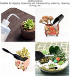 TOPINCN 18pcs Plant Tools Set Stainless Steel Gardening Tools with Lightweight Handle for Planting Transplanting Watering s Indoor Plants