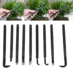 Professional Bonsai Tool Set 9PCS with Anti Slip Handle and Storage Bag for Pruning Shaping and Carving