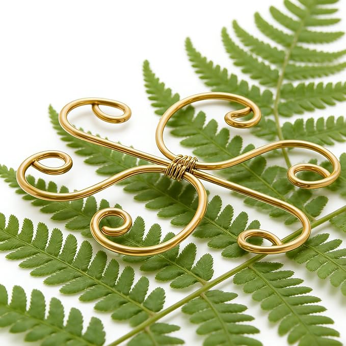 YAPROMO 4PCS Iron Monstera Plant Support - 4.1IN Plant Support Stakes for Indoor Plants, Plant Stakes and Supports, Ideal Plant stem Support for Turtle Shell Bamboo & Houseplants (A+B)