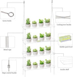 Sumerflos 4 Tier Acrylic Window Boxes Plant Shelves for Windows, Hanging Shelves for Indoor Plants, Flower Pot Organizer Storage for Window Grow Herbs, Microgreens, Succulents, Flower
