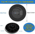 Solar Fountain, Floating Solar Powered Water Fountain Pump for Bird Bath, Garden, Pond, Pool, Outdoor (1W)