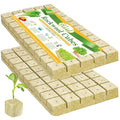 Halatool 1 Inch Rockwool Cubes for Hydroponic Growing, Rock Wool Planting Seed Starter Cubes, Clone Plugs Soilless Cultivation Seedlings Cuttings Germination Start (2 Sheets, 100 Plugs in Total)
