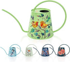 Berry&Bird House Plants Watering Can - Indoor & Outdoor 1/2 Gallon Stainless Steel Water Can with Long Spout Garden Decoration for Flower Bonsai Succulent Gardening Large Watwer Bottle(2L/Robin)