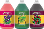 General Hydroponics FloraSeries Hydroponic Nutrient Fertilizer System with FloraMicro, FloraBloom and FloraGro, 1 gal.