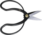 KAKURI Bonsai Scissors Made in Japan 7", Japanese Carbon Steel Blade, Okubo Shears for Bonsai and Garden Use