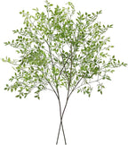 CEWOR Artificial Plants 2PCS 43.3 Inch Green Nandina Tall Plants for Wedding Shop Garden Office Home Décor Greenery Stems Fake Branches for Vase Indoor